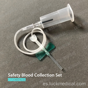 Conjunto de infusión de recolección de sangre de seguridad